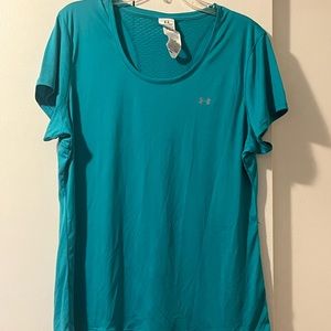 NWT Under Armour turquoise workout tee